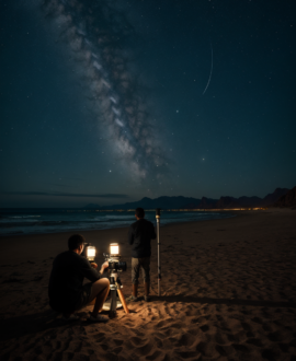 Beach Astronomy stargazing